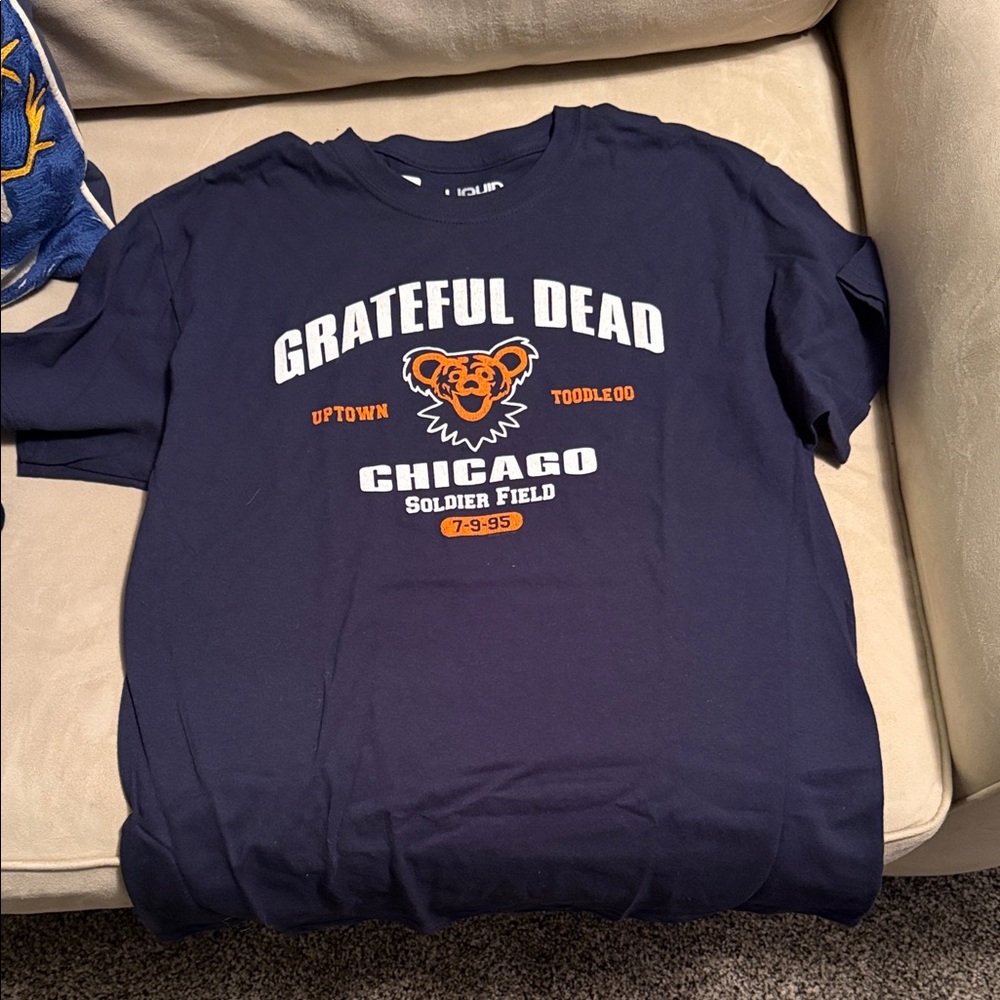 Liquid Blue Navy Grateful Dead Bears Tee